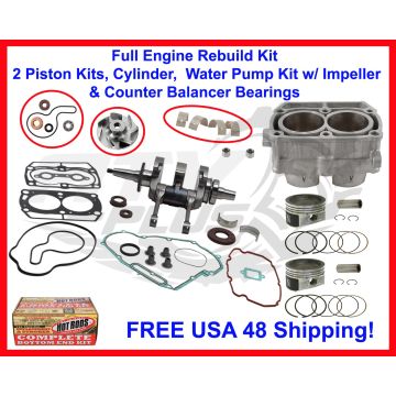 Sportsman 700_2002-09_Polaris_Engine Rebuild Kit Crank Cylinder Piston, WP, MORE