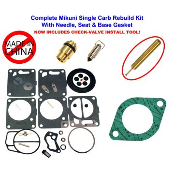 SeaDoo Mikuni Carburetor Rebuild Kit Needle Seat Gasket GS GTS SP GTI /LE & Tool